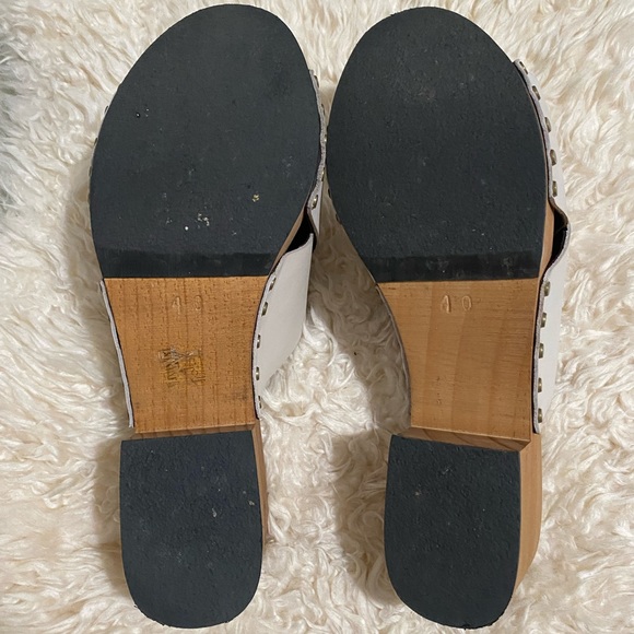 Lisa B natural wood and leather mule size 40 - Picture 5 of 5